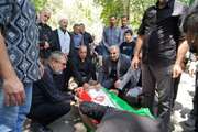 آیین وداع با پیکر مطهر جانباز سرافراز ۷۰ درصد «شهید علیرضا کشوری» در مرکز فرهنگی توانبخشی شهید مطهری برگزار شد